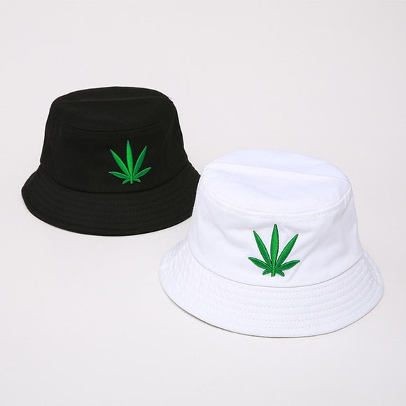 Bud Leaf Bucket Hat Hip Hop Fisherman Panama Hat