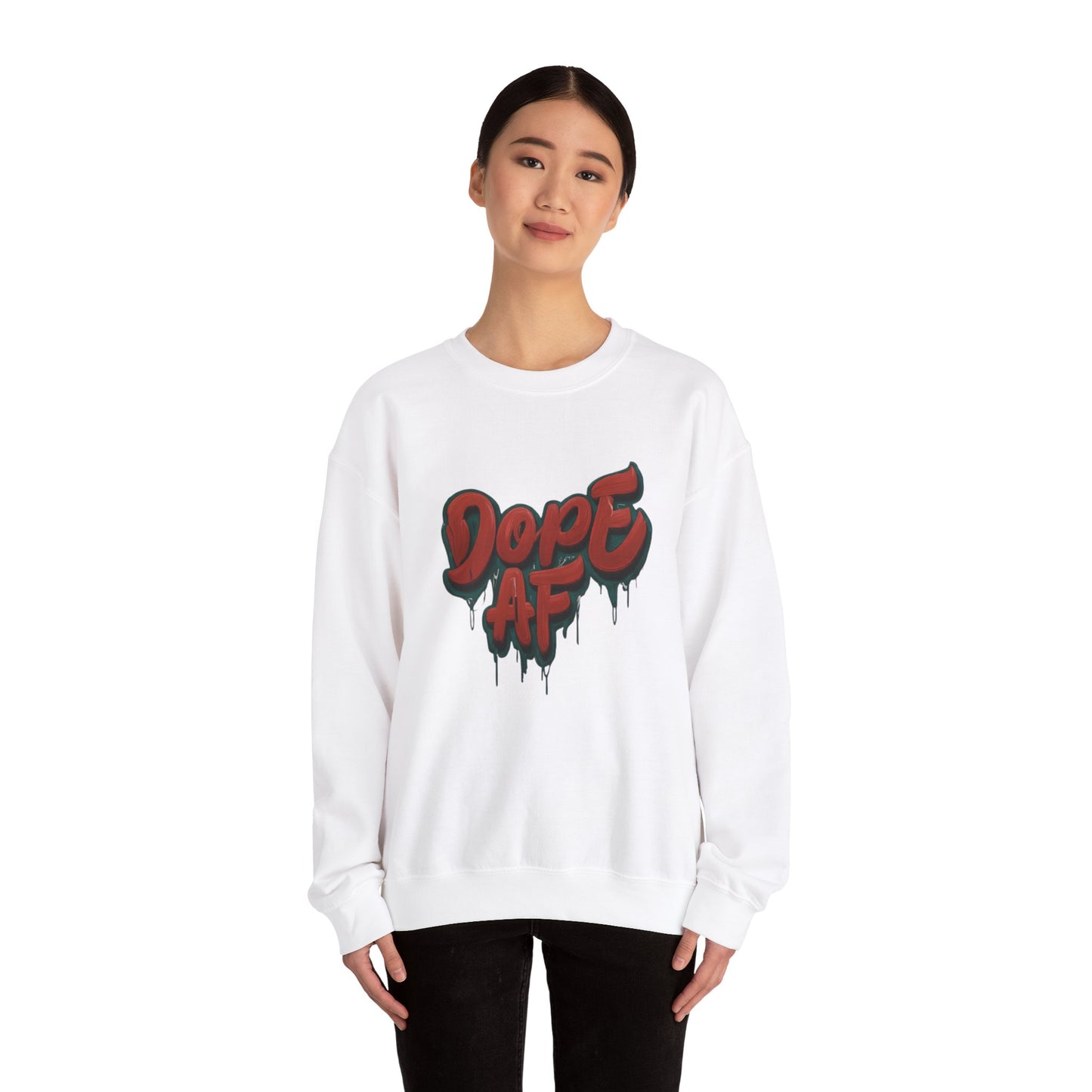 DOPE AF Unisex Heavy Blend™ Crewneck Sweatshirt