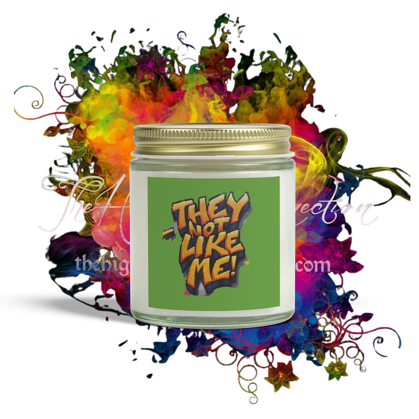 They Not Like Me ! Scented Coconut Apricot Candles (4oz, 9oz)