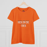 RIDE OR DIE CHICK Women's Midweight Cotton Tee