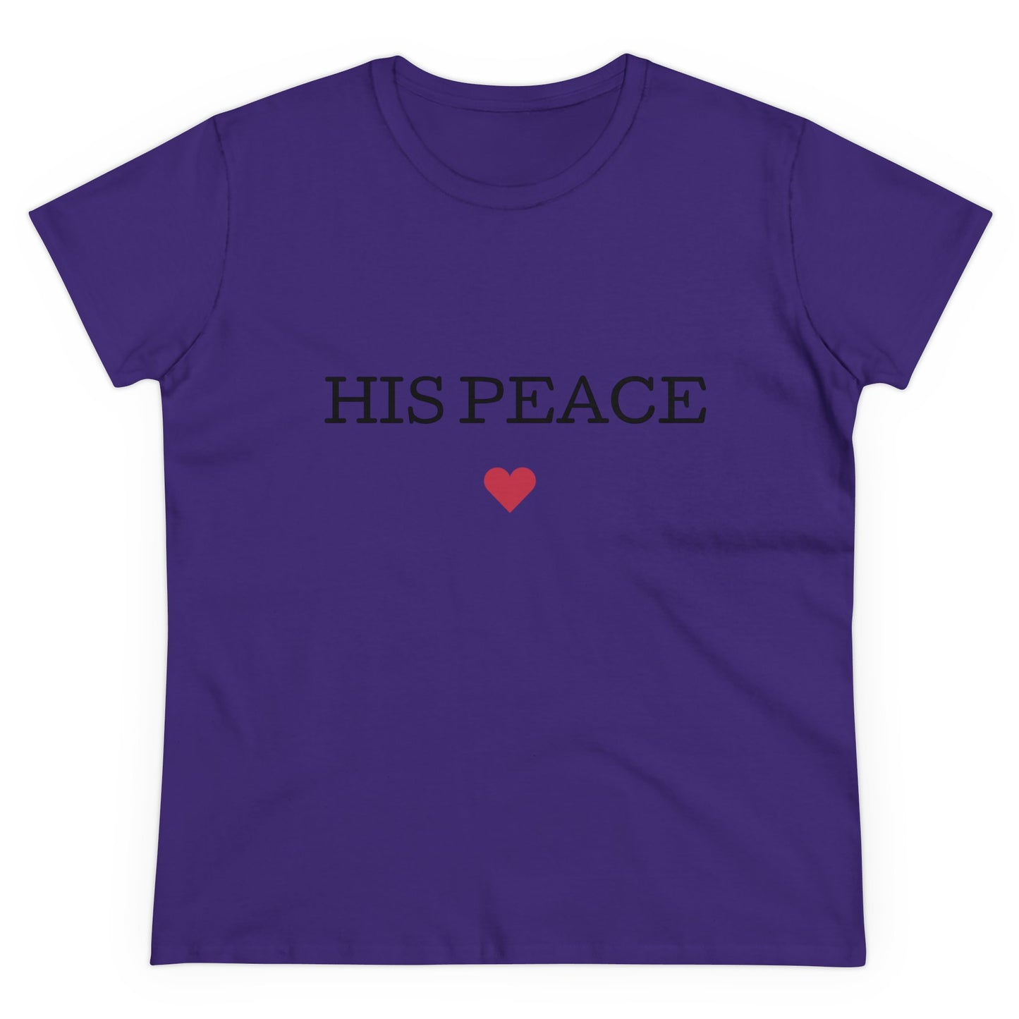 HIS PEACE Women's Midweight Cotton Tee