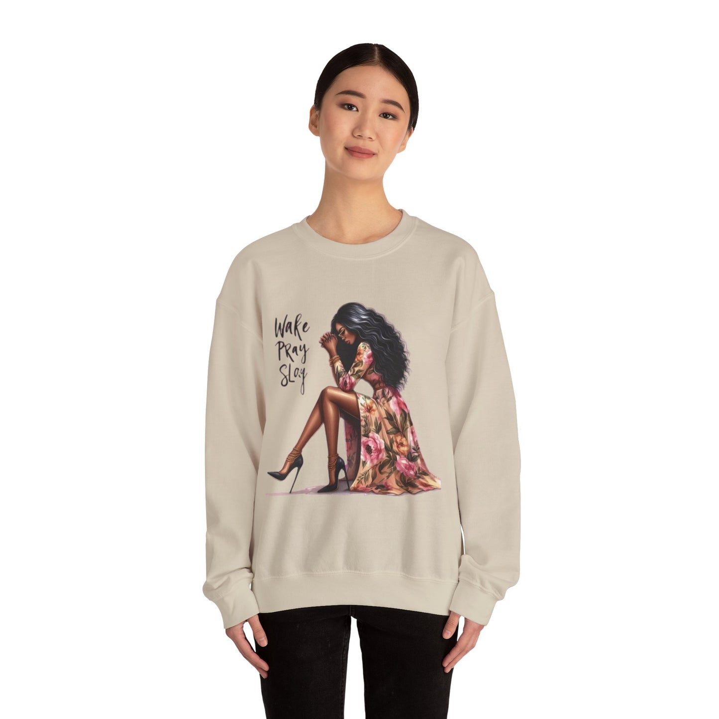 Work, Pray, Slay Unisex Heavy Blend™ Crewneck Sweatshirt