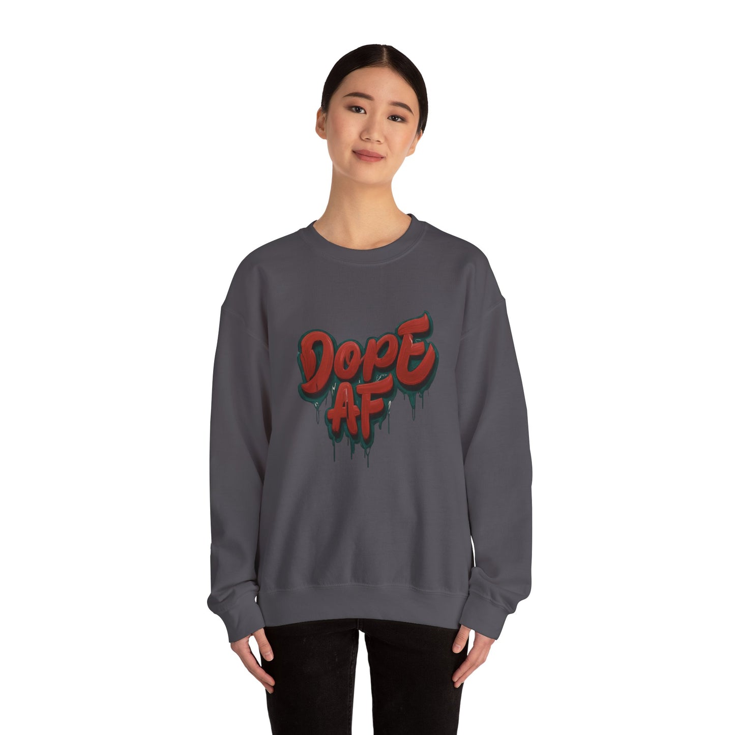 DOPE AF Unisex Heavy Blend™ Crewneck Sweatshirt