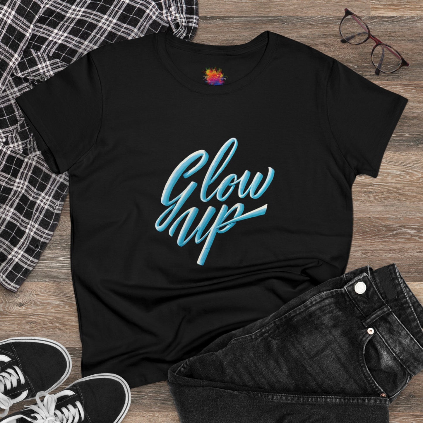 Glow Up Women's Midweight Cotton Tee