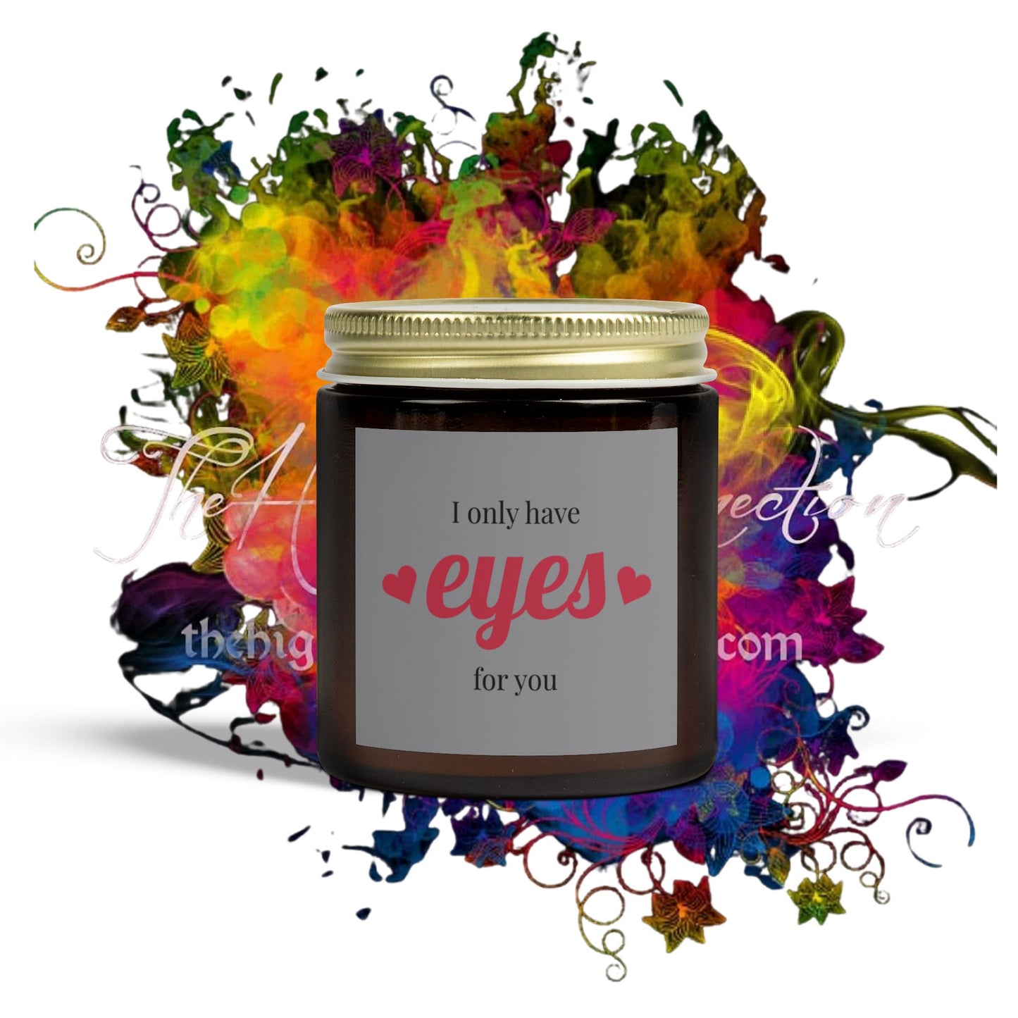 I Only Have Eyes For You . Scented Coconut Apricot Candles (4oz, 9oz)