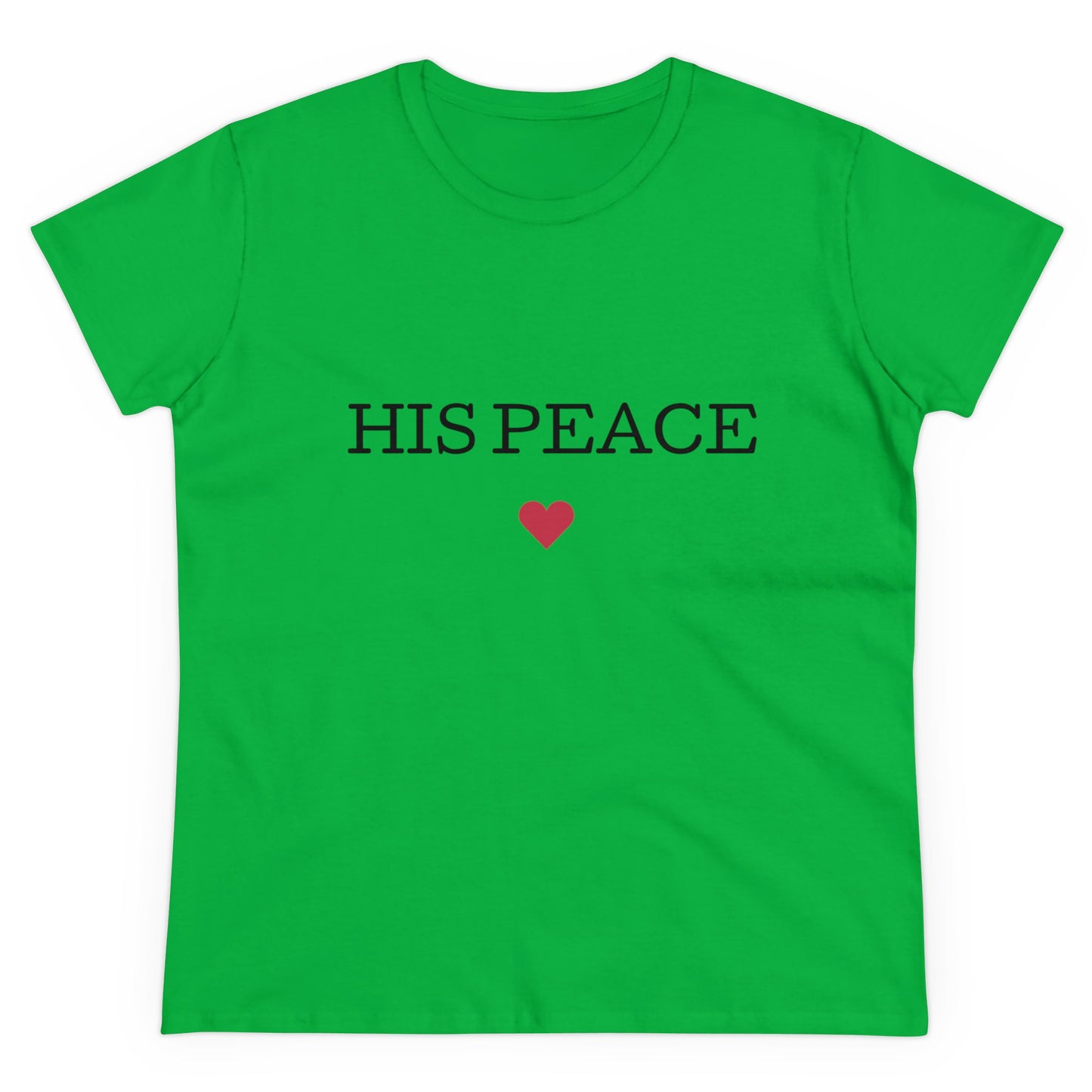 HIS PEACE Women's Midweight Cotton Tee