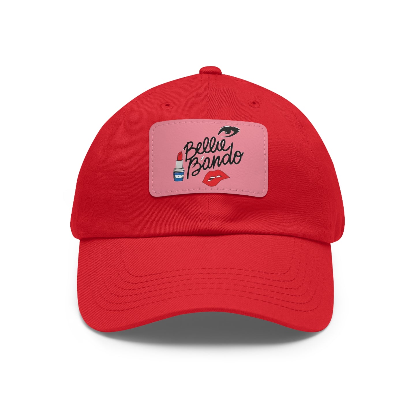 THE BELLIE BANDO Dad Hat with Leather Patch (Rectangle)