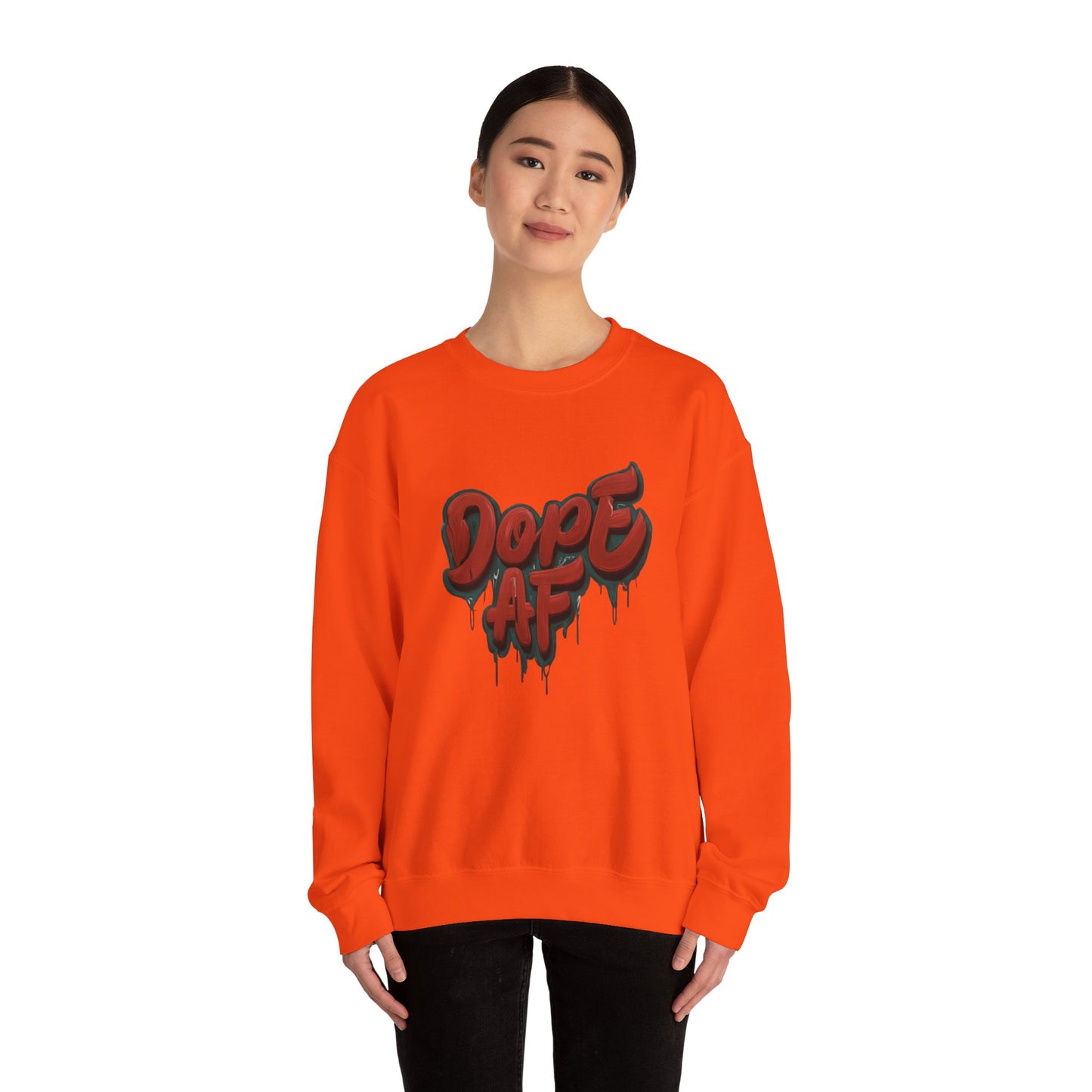 DOPE AF Unisex Heavy Blend™ Crewneck Sweatshirt