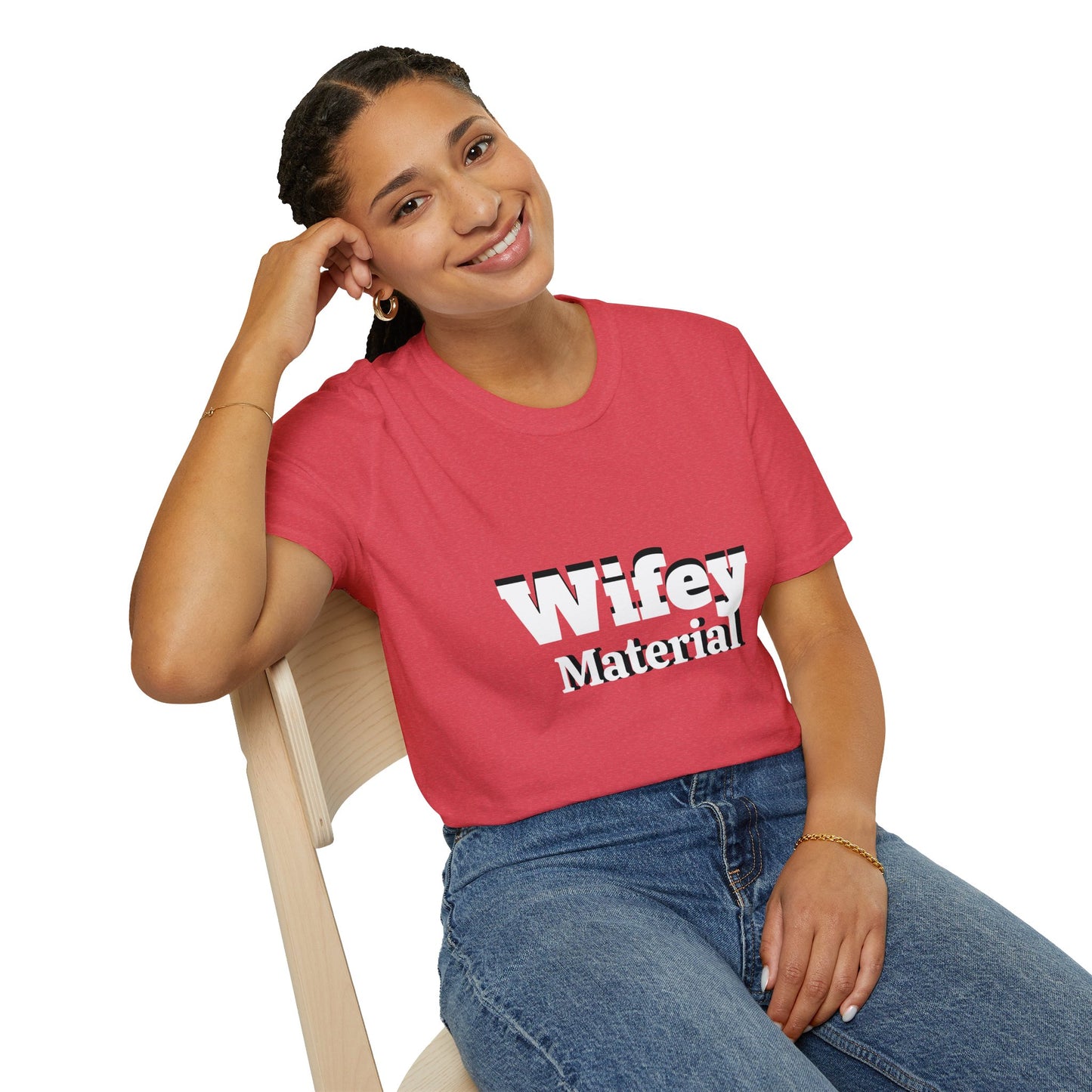 Wifey Material Unisex Softstyle T-Shirt