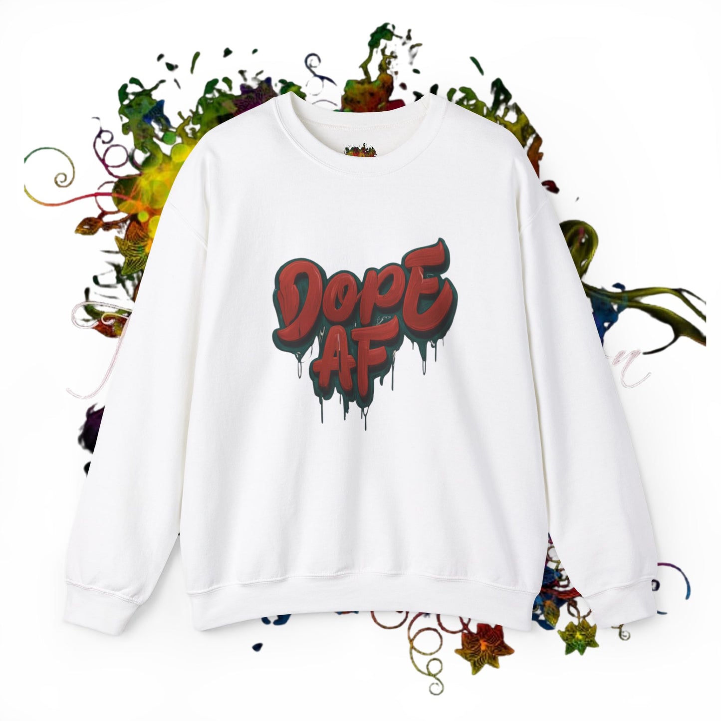 DOPE AF Unisex Heavy Blend™ Crewneck Sweatshirt