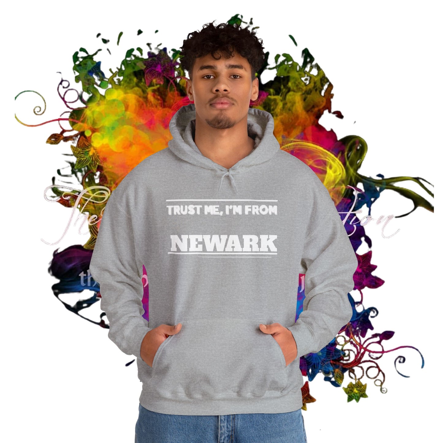 Trust Me, I'm From Newark Unisex Heavy Blend™ Hooded Sweatshirt