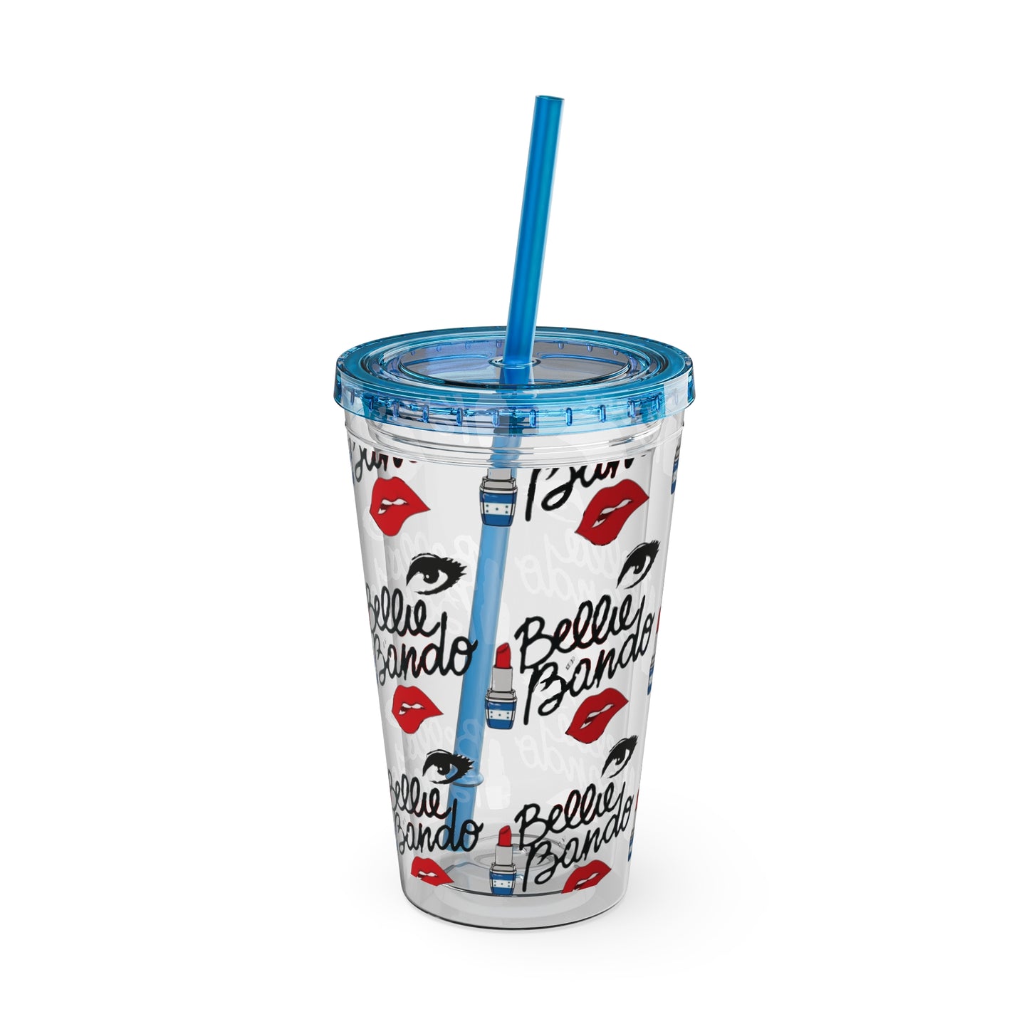 BELLIE BANDO Sunsplash Tumbler with Straw, 16oz