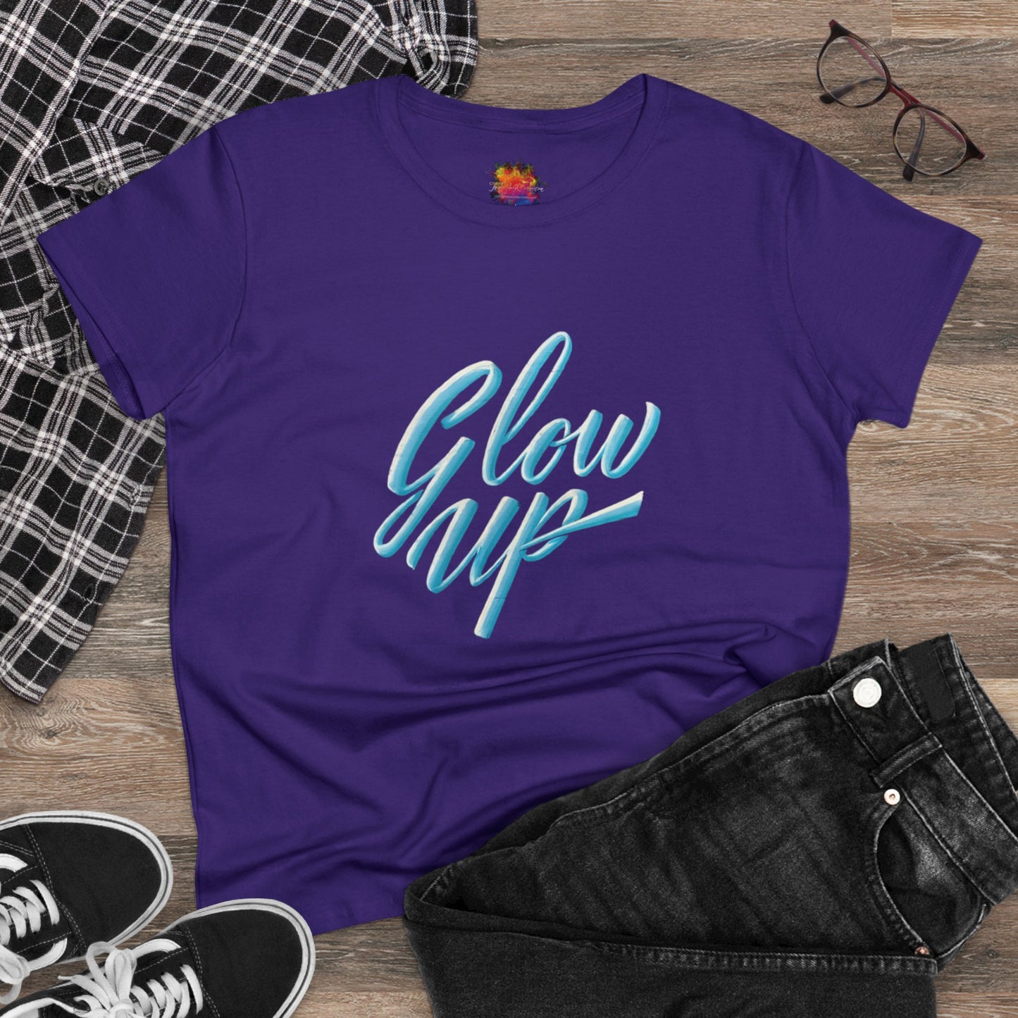 Glow Up Women's Midweight Cotton Tee