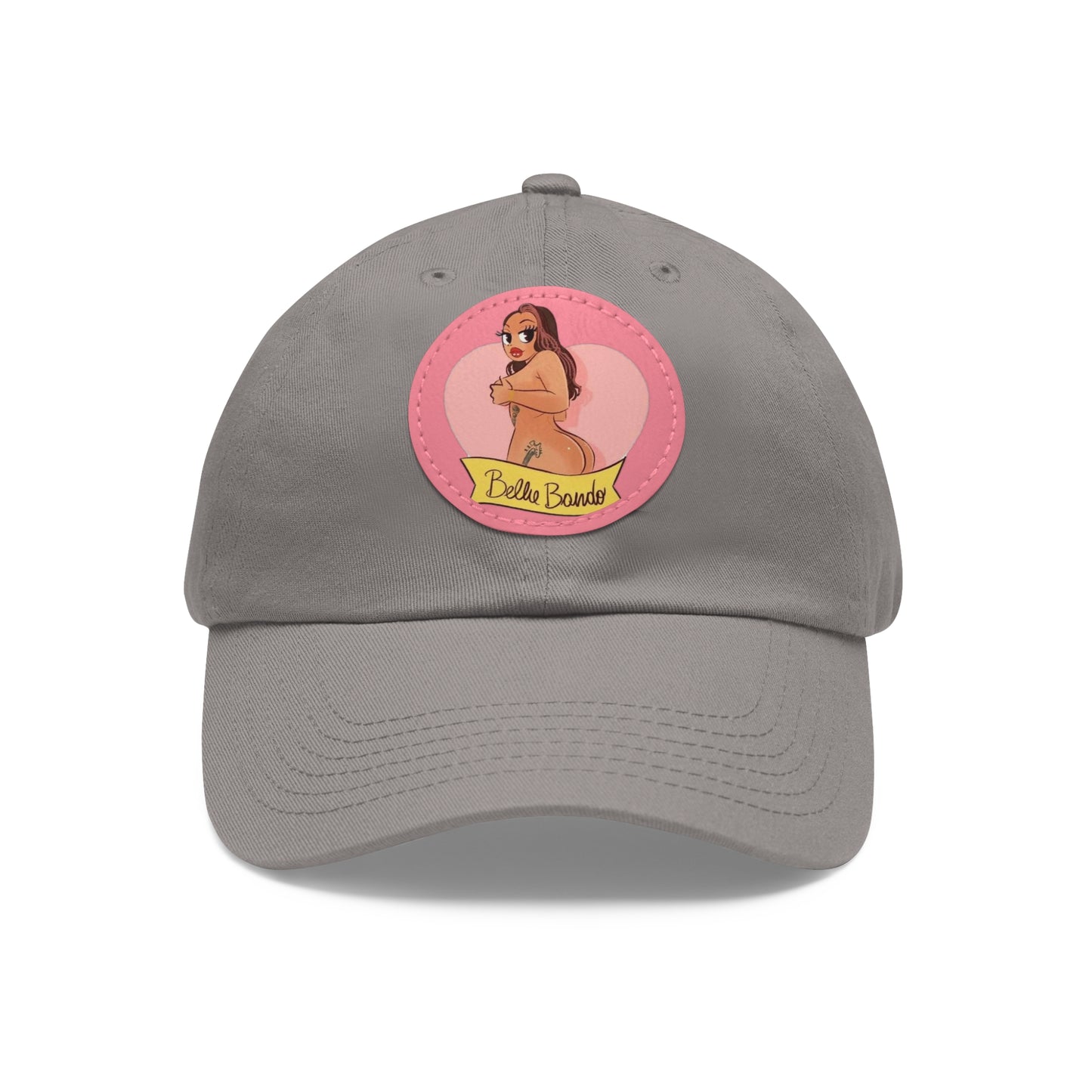 BELLIE BANDO LOGO Dad Hat with Leather Patch (Round)