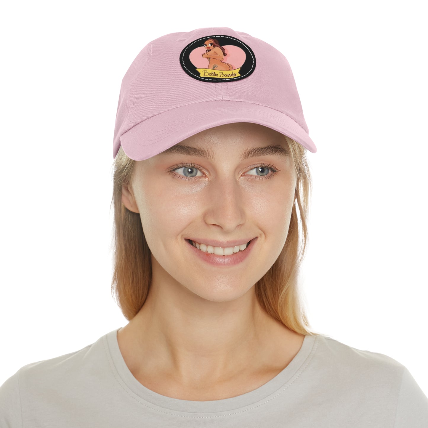 BELLIE BANDO LOGO Dad Hat with Leather Patch (Round)