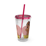 BELLIE BANDO Sexy Sunsplash Tumbler with Straw, 16oz