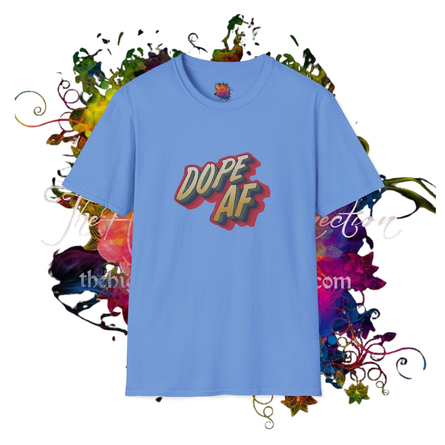 Dope AF Graphic Unisex Softstyle T-Shirt