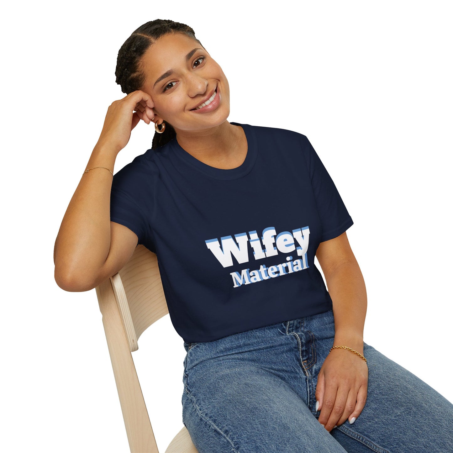 Wifey Material Unisex Softstyle T-Shirt