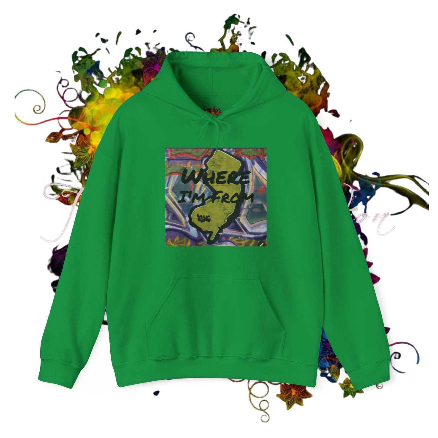 NJ, Where I'm From .. Unisex Heavy Blend™ Hooded Sweatshirt