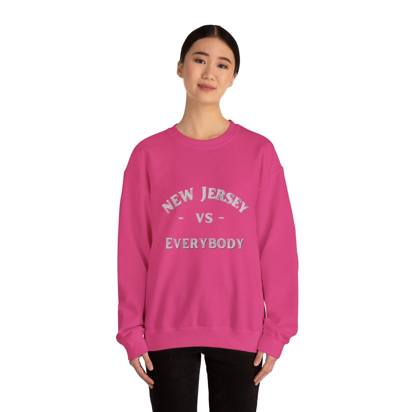 New Jersey vs Everybody  Unisex Heavy Blend™ Crewneck Sweatshirt