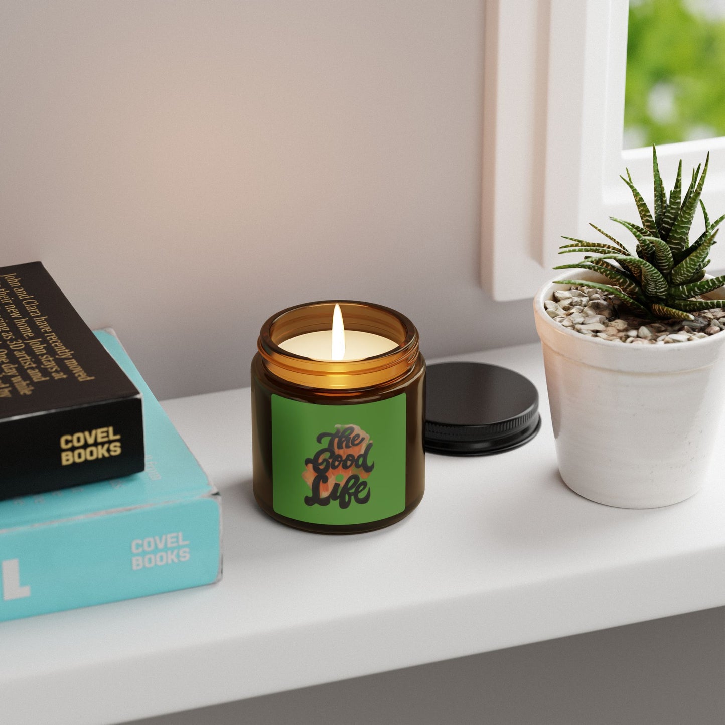 The Good Life Scented Soy Candle (Multi-Size, Amber Jar)