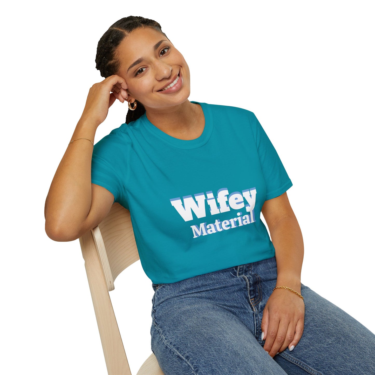 Wifey Material Unisex Softstyle T-Shirt