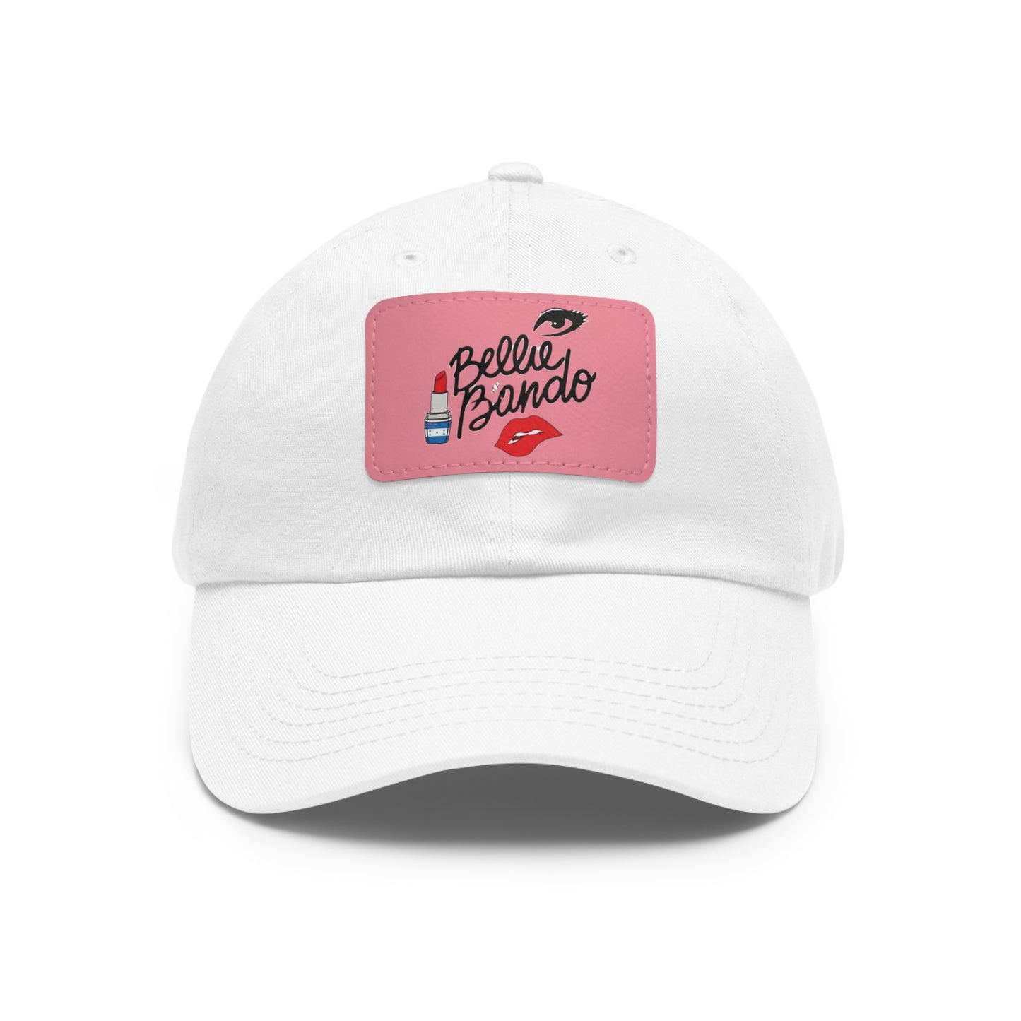 THE BELLIE BANDO Dad Hat with Leather Patch (Rectangle)