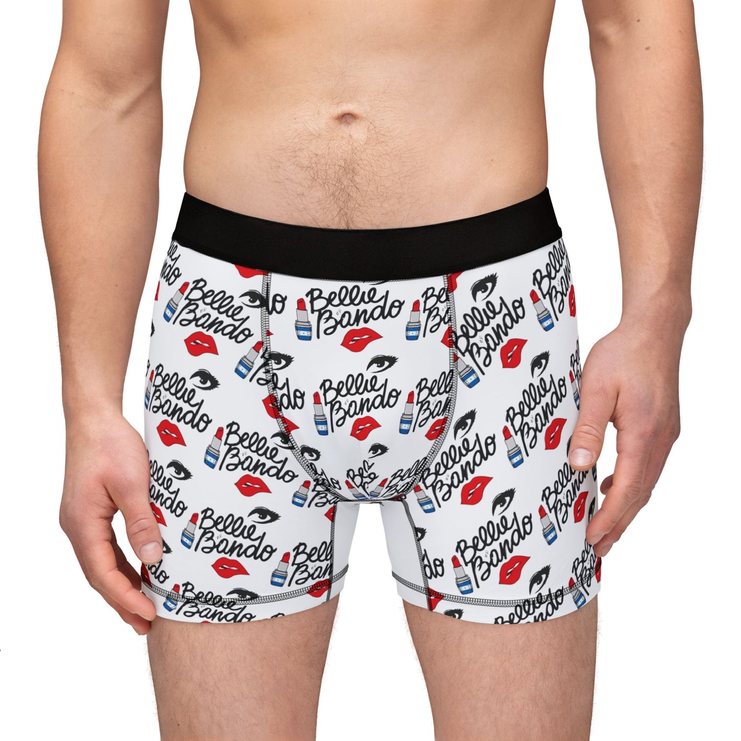 BELLIE BANDO LOGO Men's Boxers (AOP)