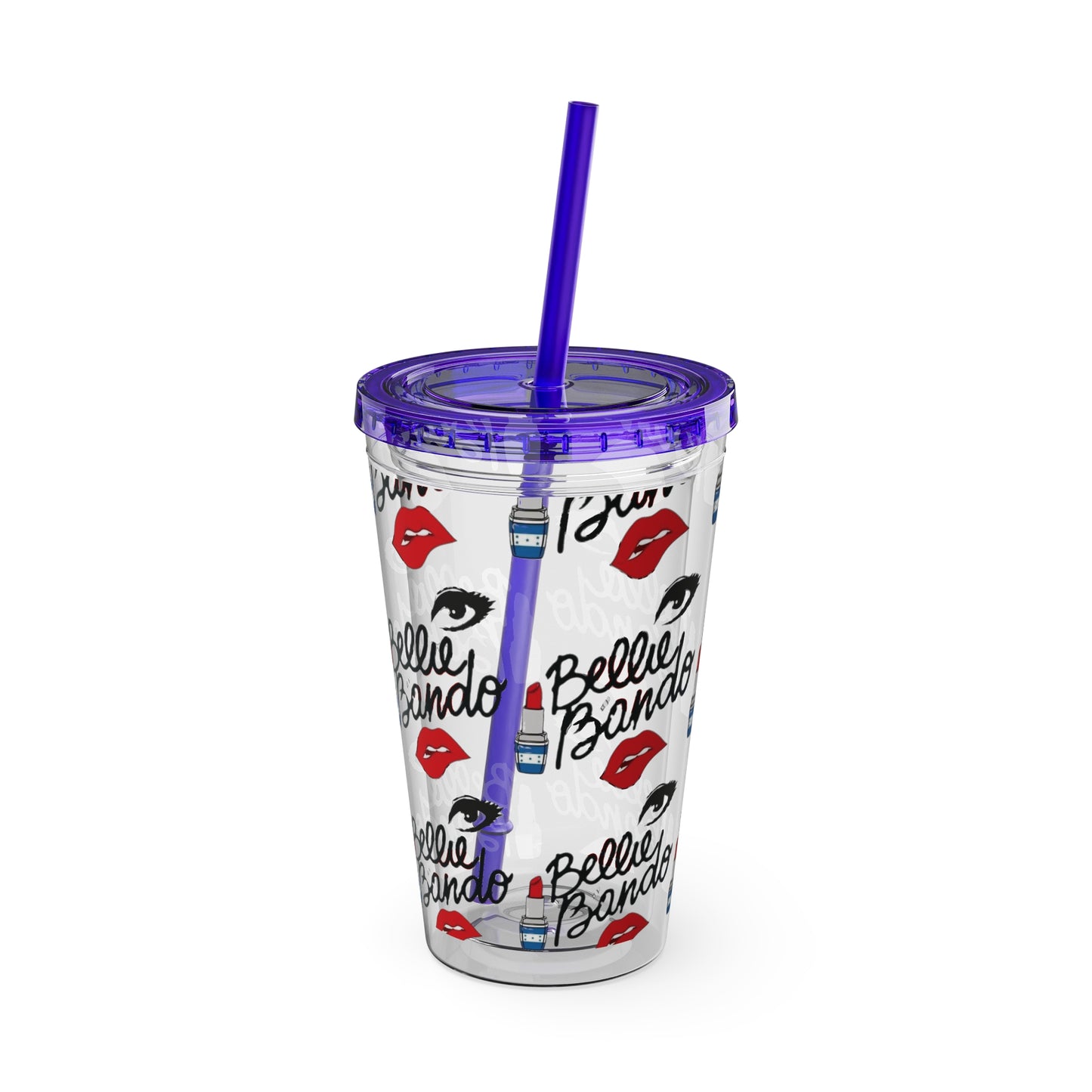 BELLIE BANDO Sunsplash Tumbler with Straw, 16oz