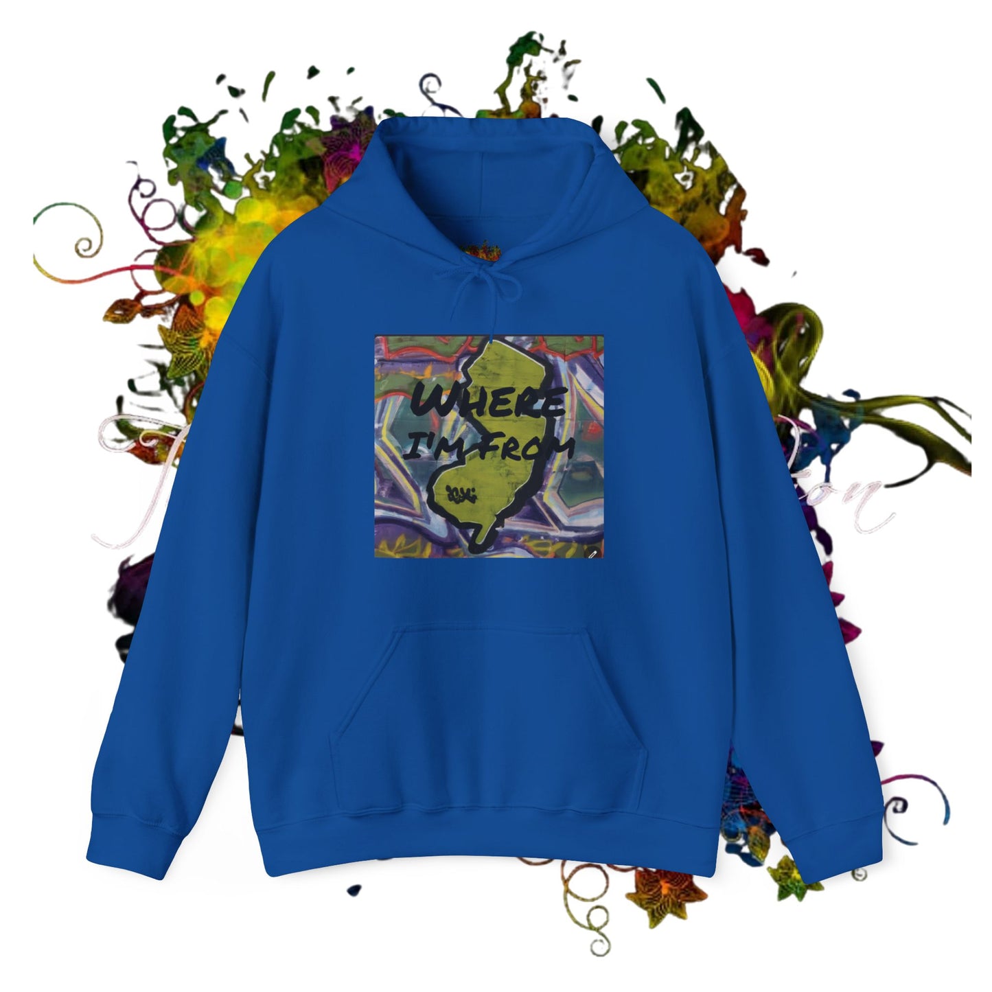 NJ, Where I'm From .. Unisex Heavy Blend™ Hooded Sweatshirt