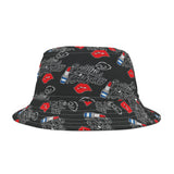 Bellie Bando Black  Bucket Hat (AOP)