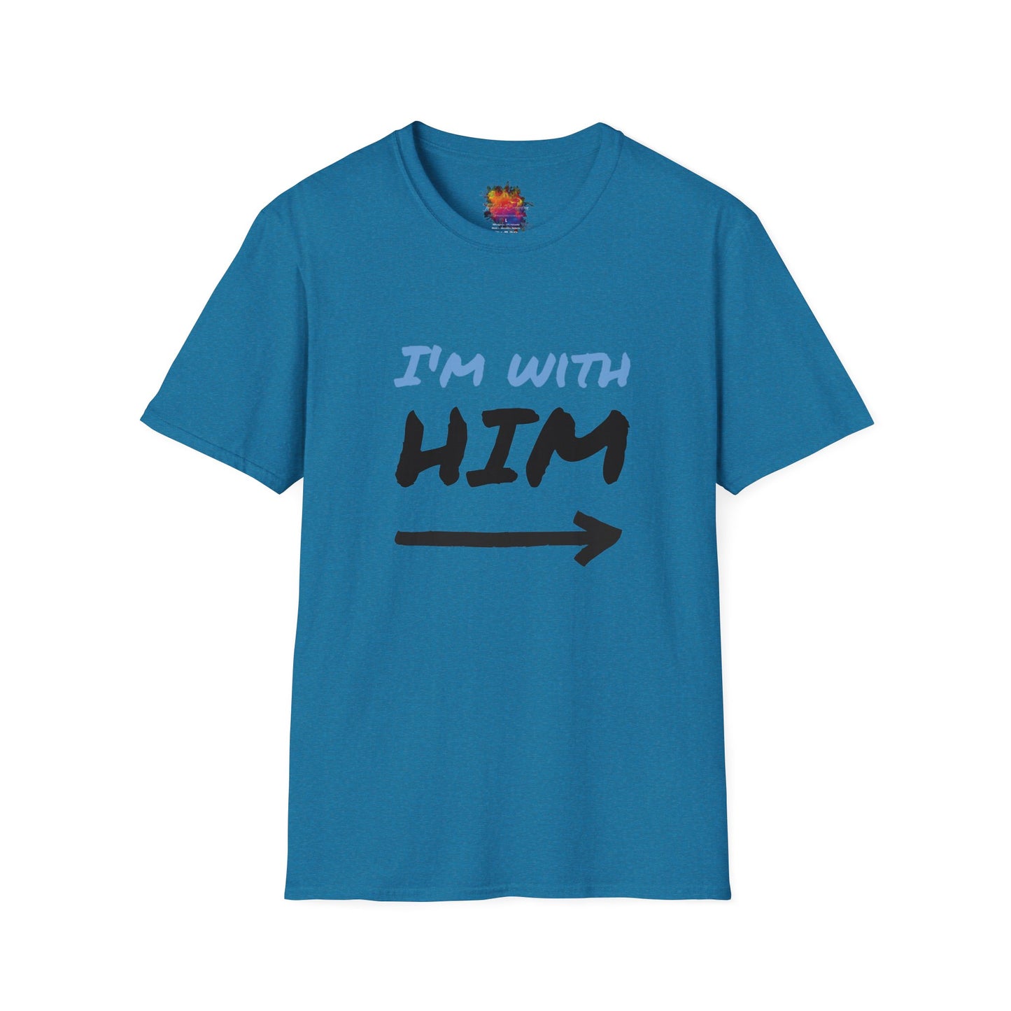 I'm With Him Unisex Softstyle T-Shirt