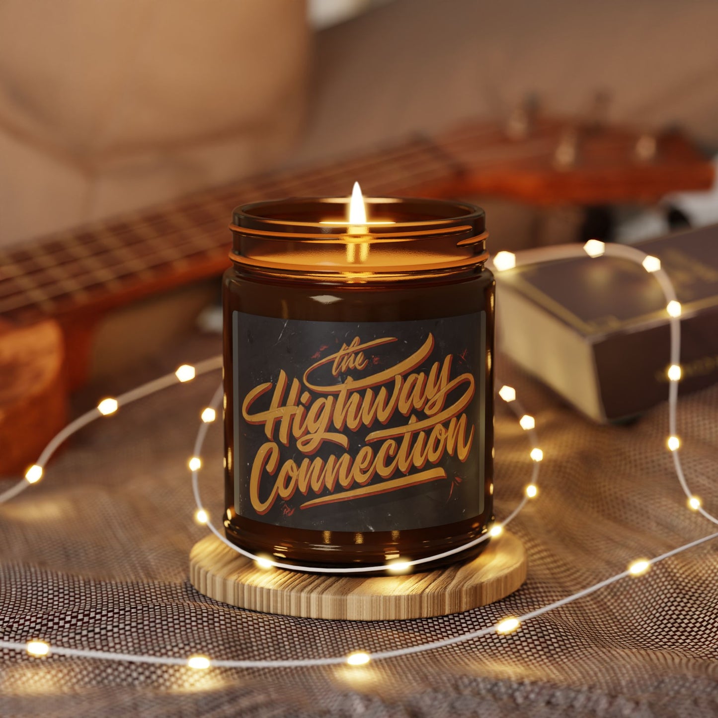 The Highway Connection Scented Soy Candle (Multi-Size, Amber Jar)