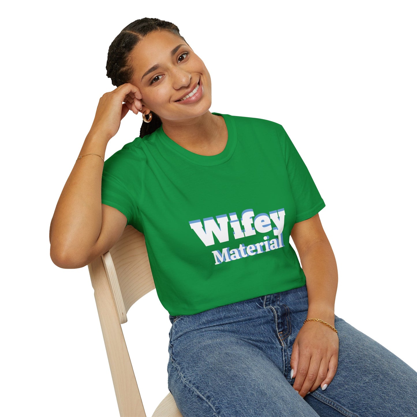 Wifey Material Unisex Softstyle T-Shirt