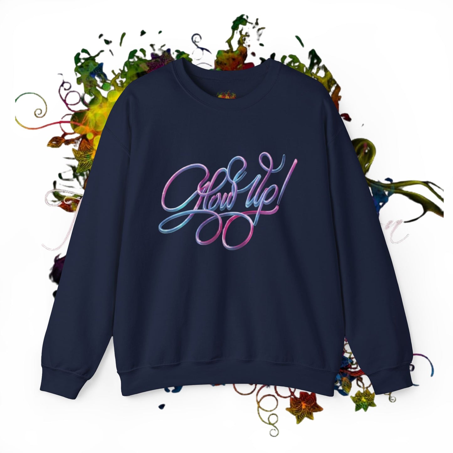 Glow Up ! Unisex Heavy Blend™ Crewneck Sweatshirt