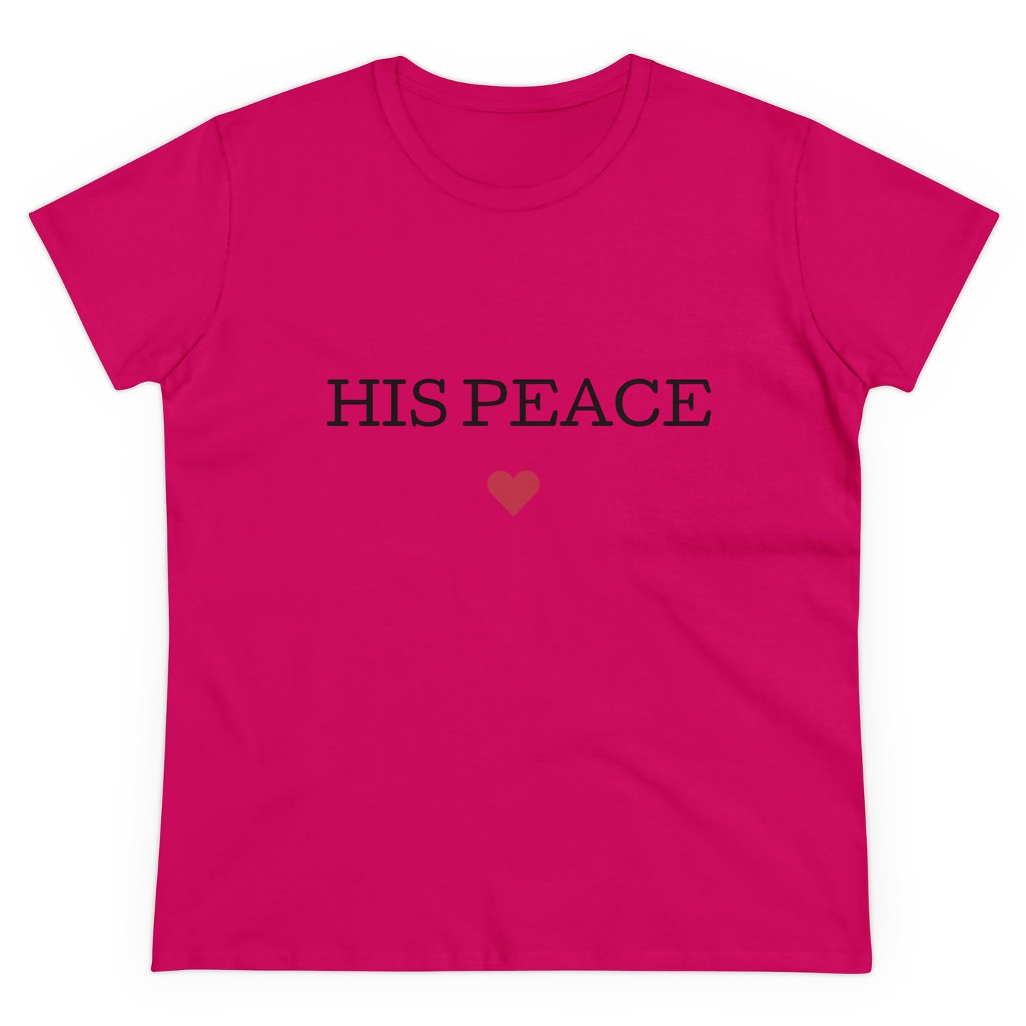 HIS PEACE Women's Midweight Cotton Tee