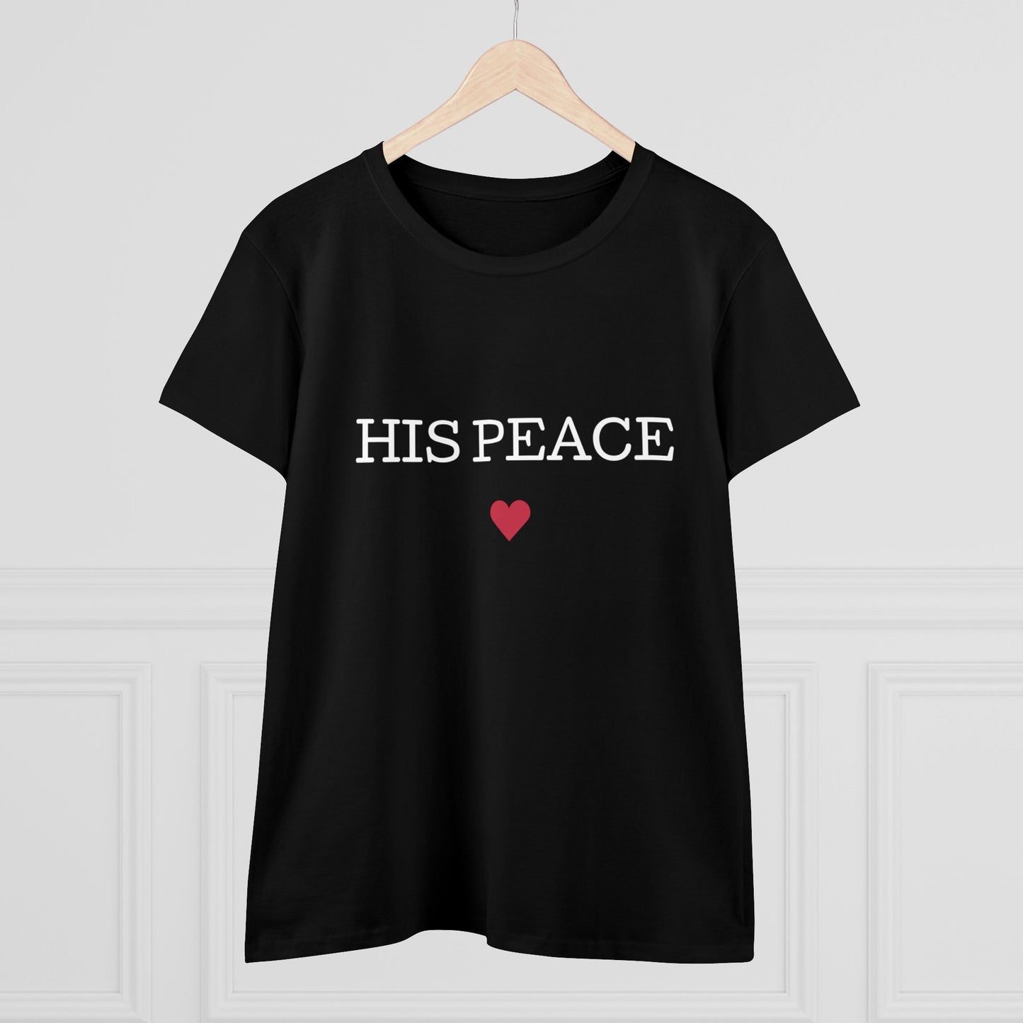 HIS PEACE Women's Midweight Cotton Tee