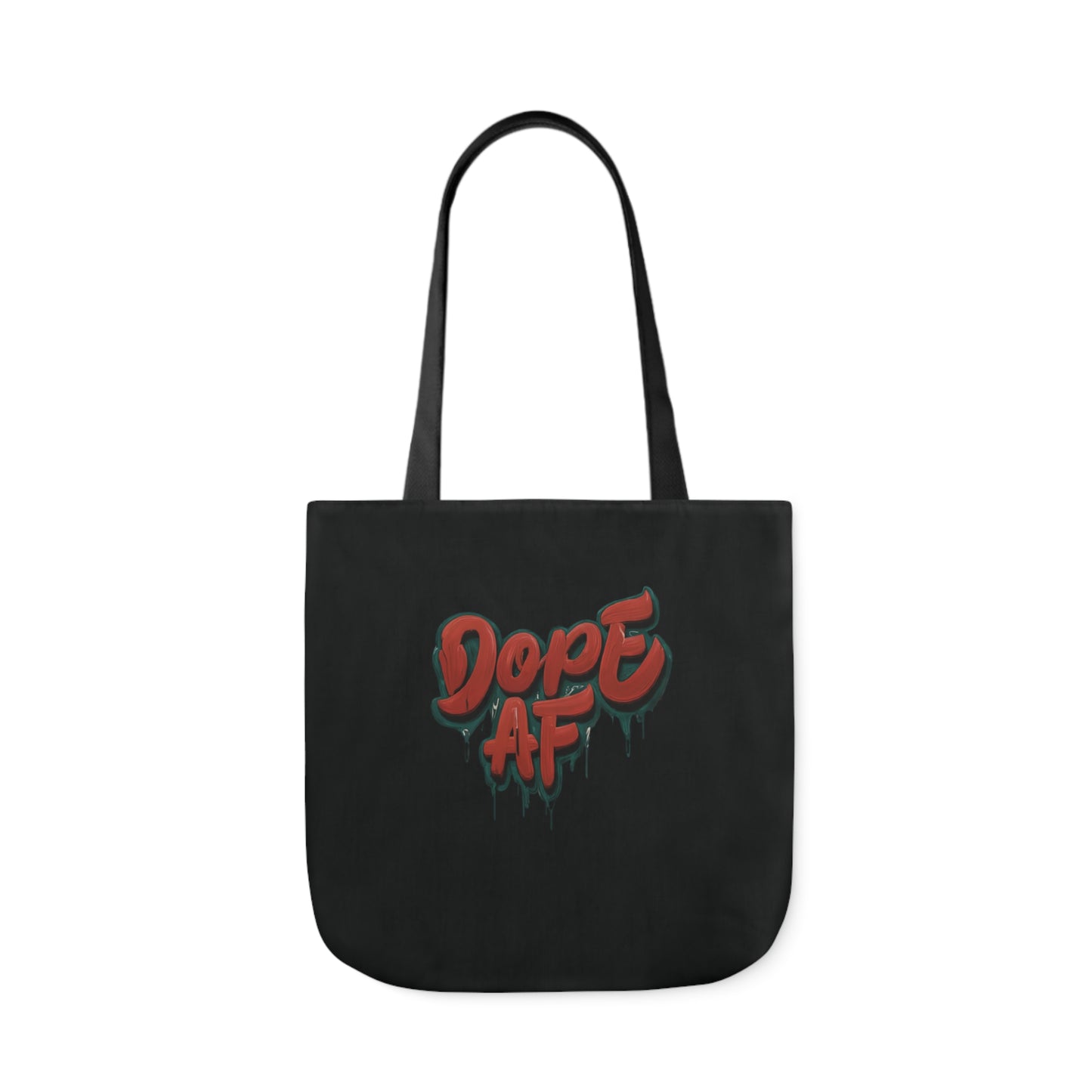 DOPE AF Canvas Tote Bag, 2-Color Straps