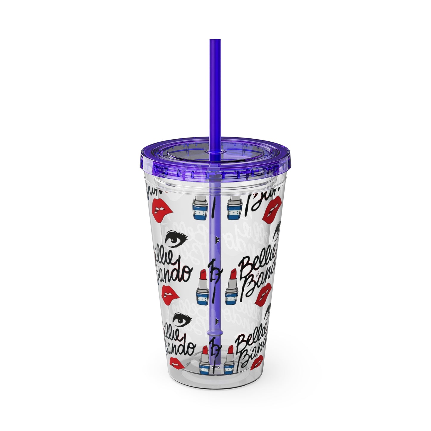 BELLIE BANDO Sunsplash Tumbler with Straw, 16oz