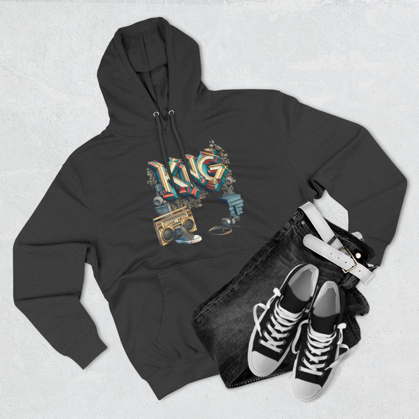 KING Three-Panel Fleece Hoodie