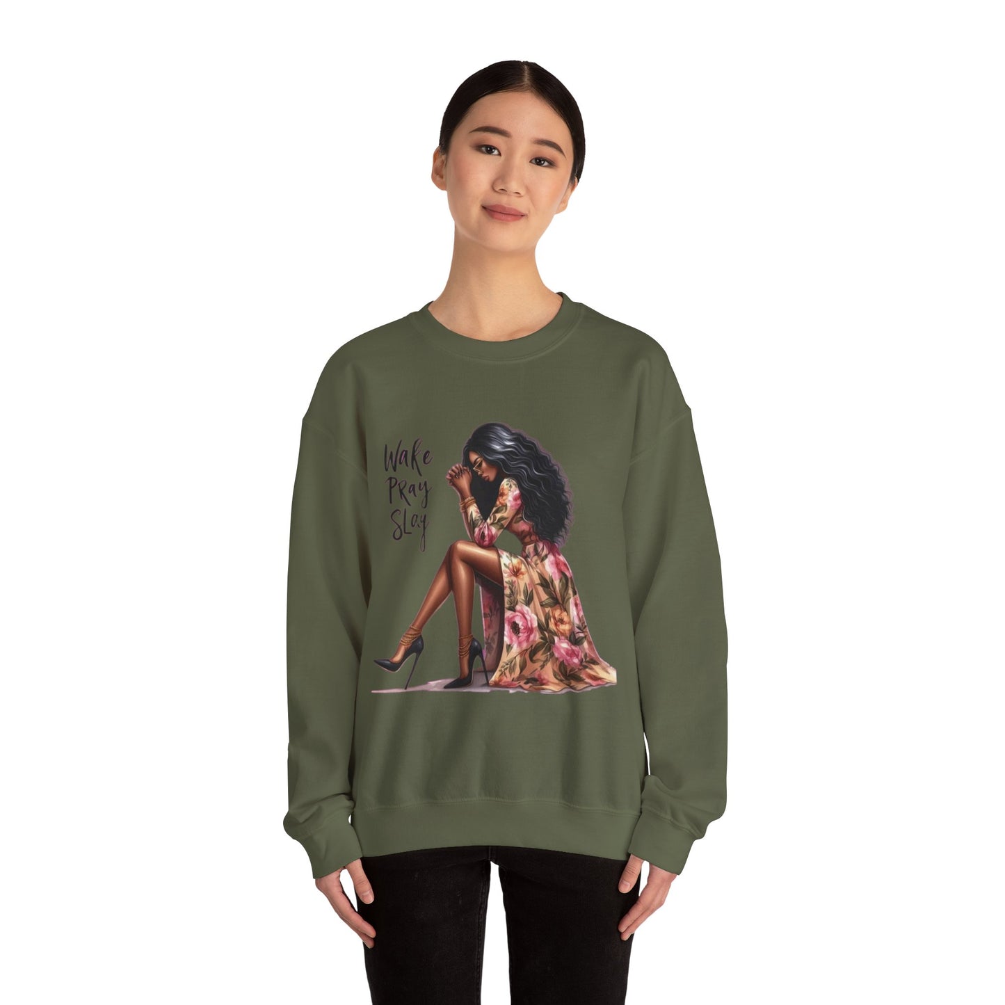 Work, Pray, Slay Unisex Heavy Blend™ Crewneck Sweatshirt