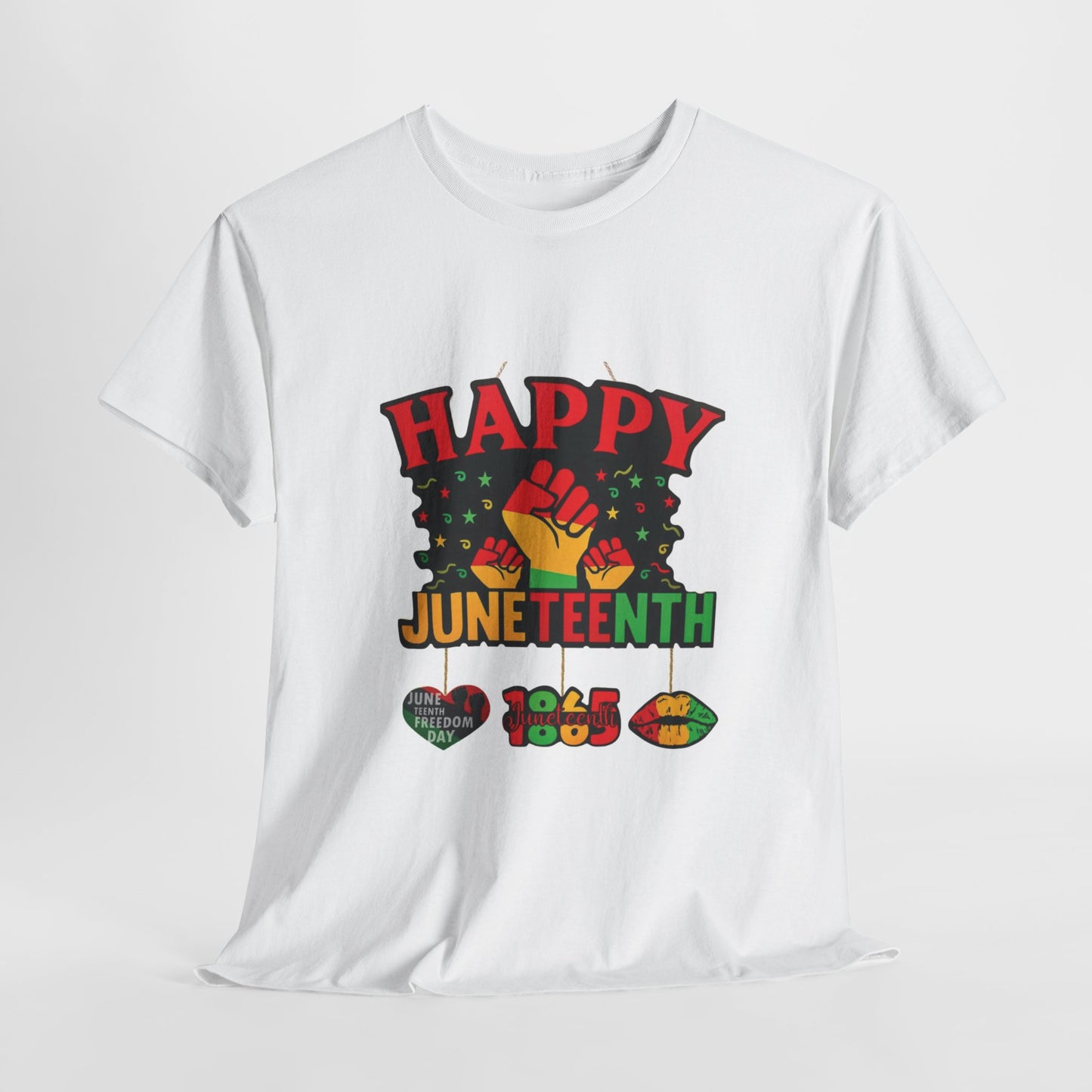 HAPPY JUNETEENTH Unisex Heavy Cotton Tee