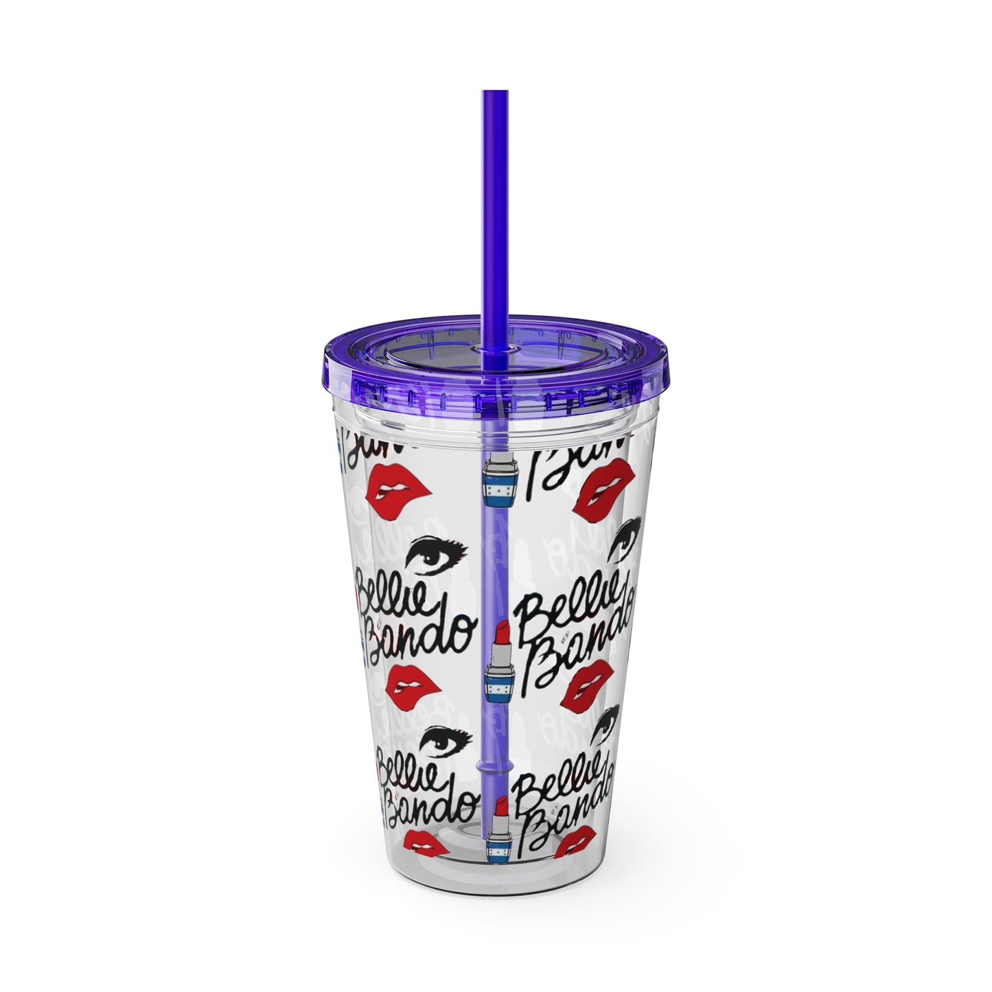 BELLIE BANDO Sunsplash Tumbler with Straw, 16oz