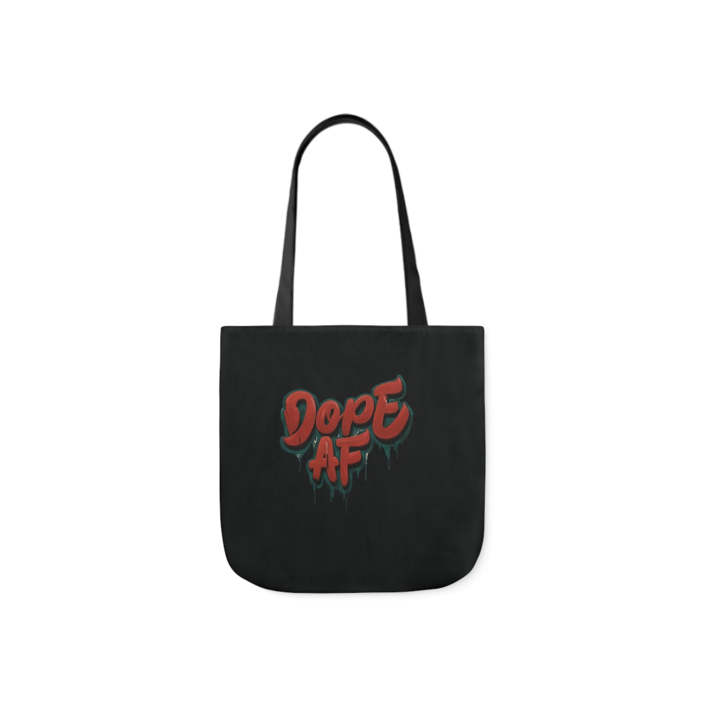 DOPE AF Canvas Tote Bag, 2-Color Straps