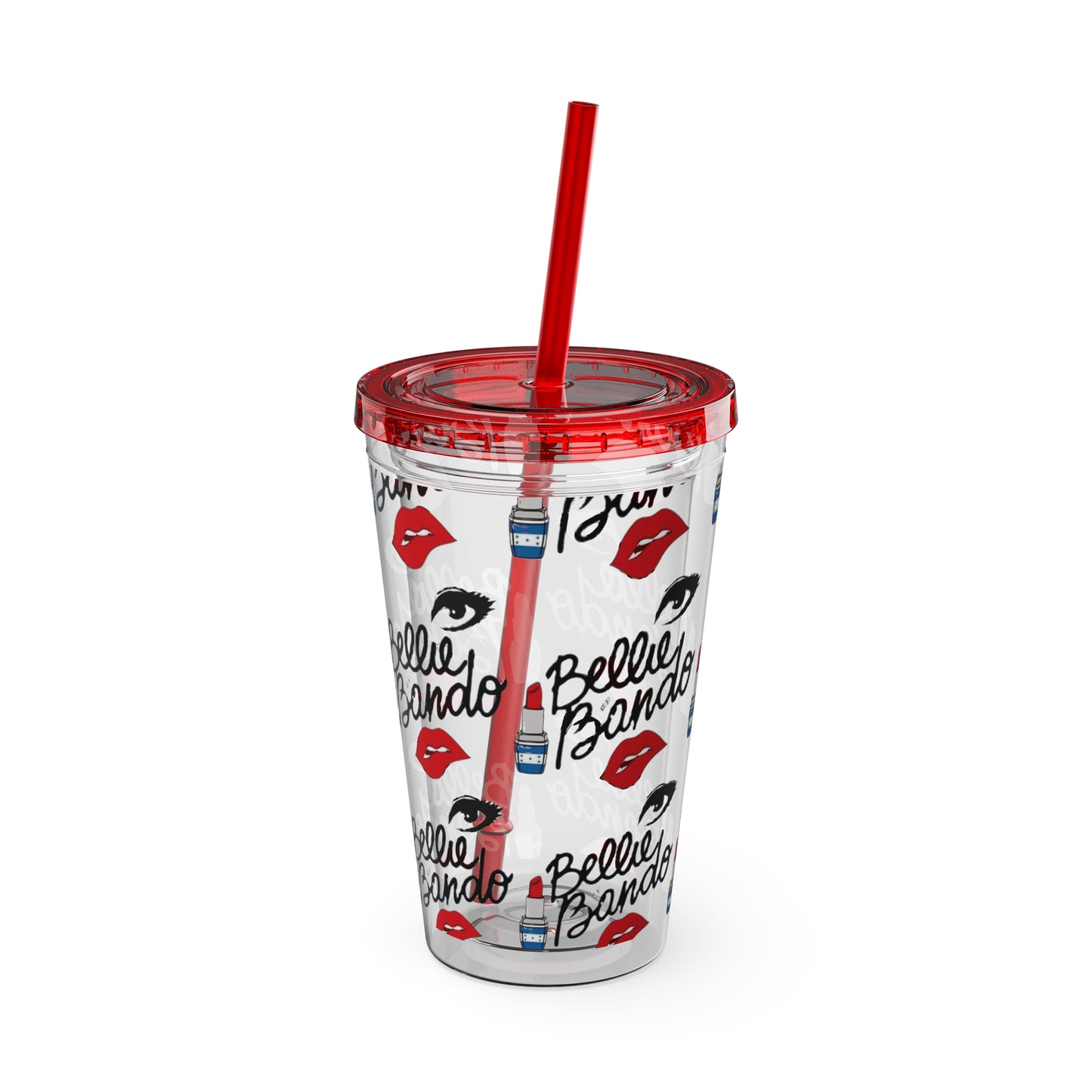 BELLIE BANDO Sunsplash Tumbler with Straw, 16oz