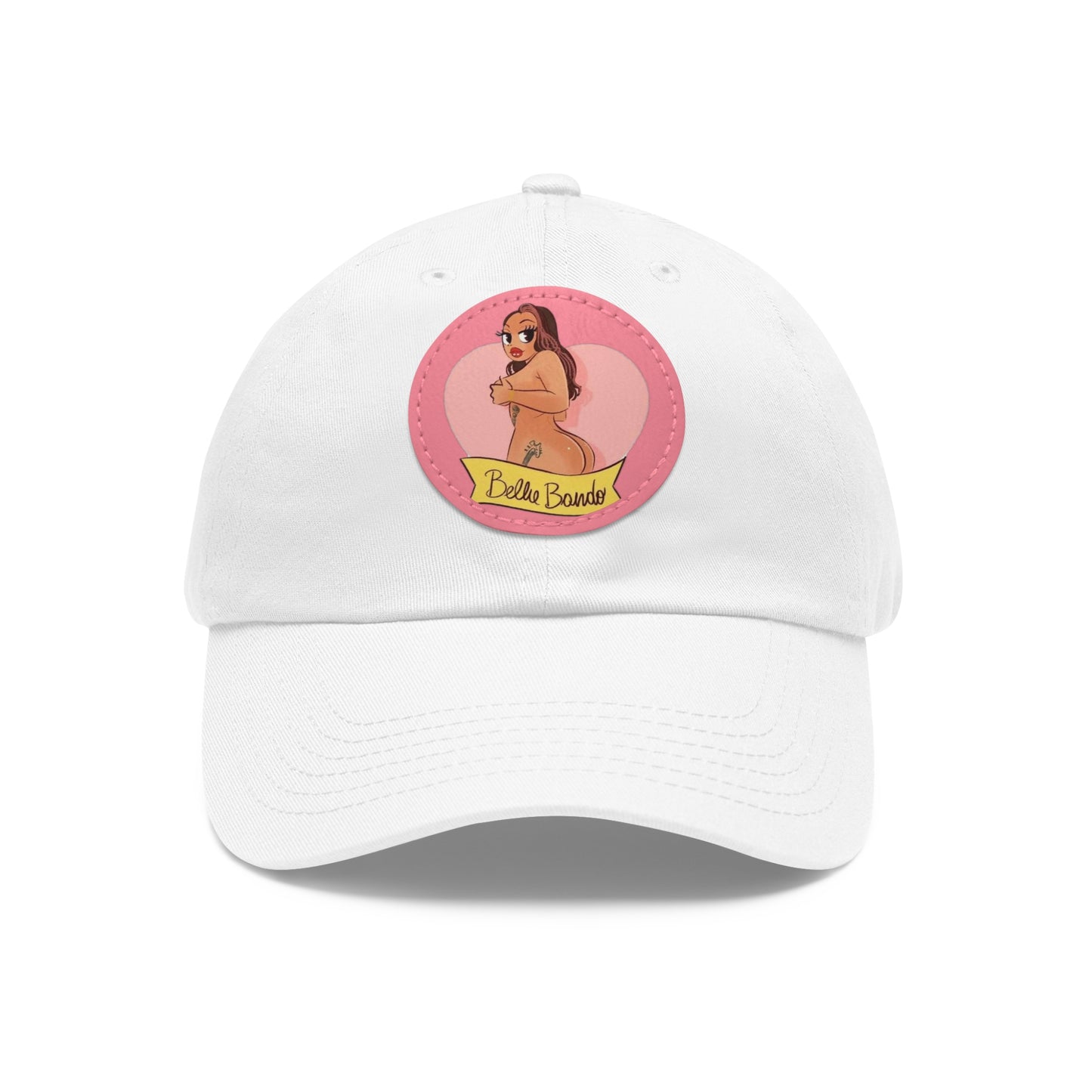 BELLIE BANDO LOGO Dad Hat with Leather Patch (Round)