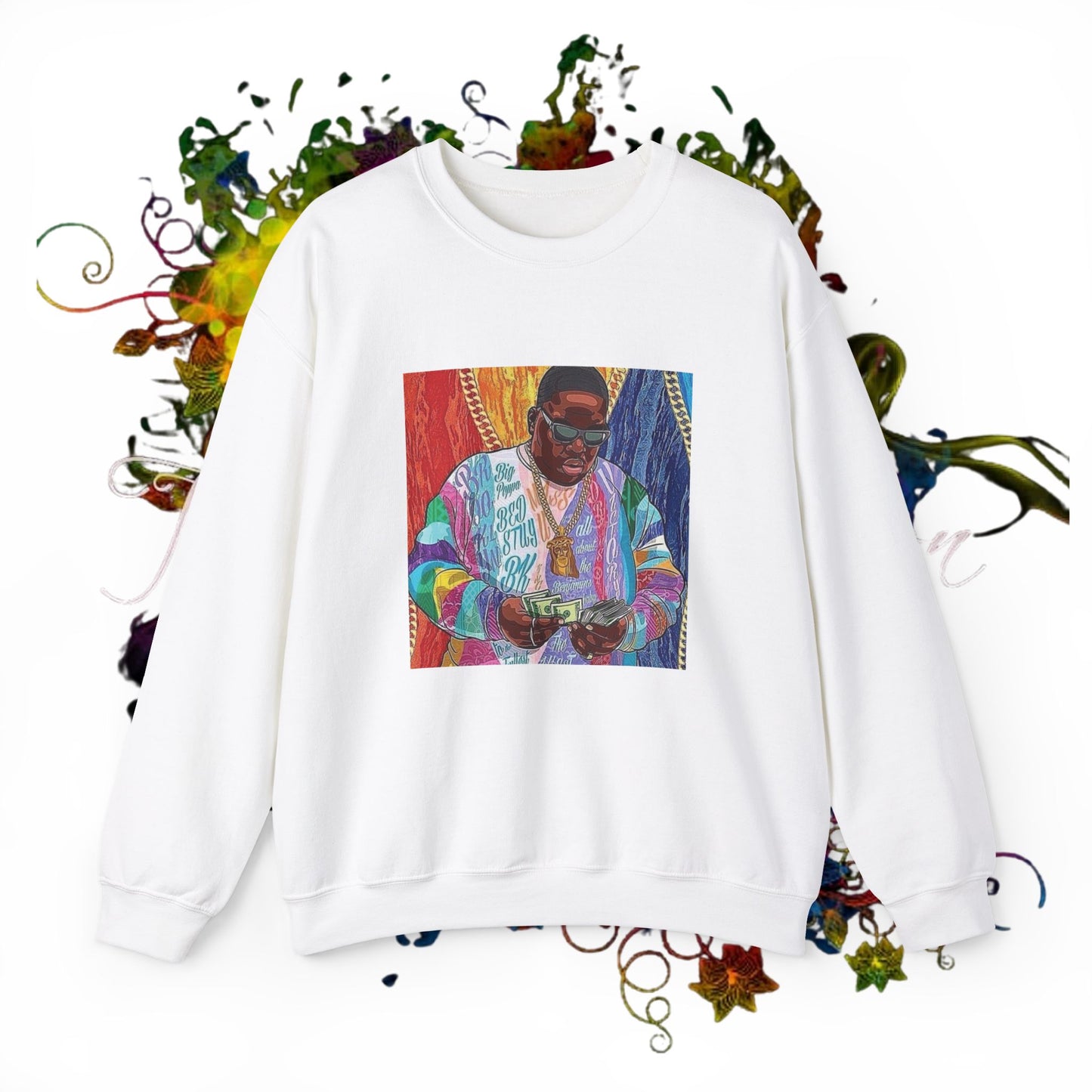 Mo' Money..Biggie Unisex Heavy Blend™ Crewneck Sweatshirt