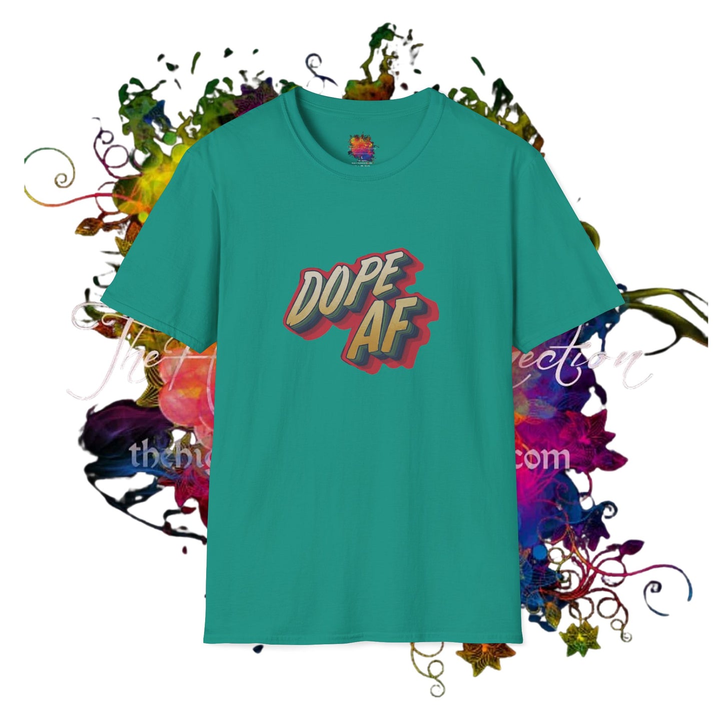 Dope AF Graphic Unisex Softstyle T-Shirt