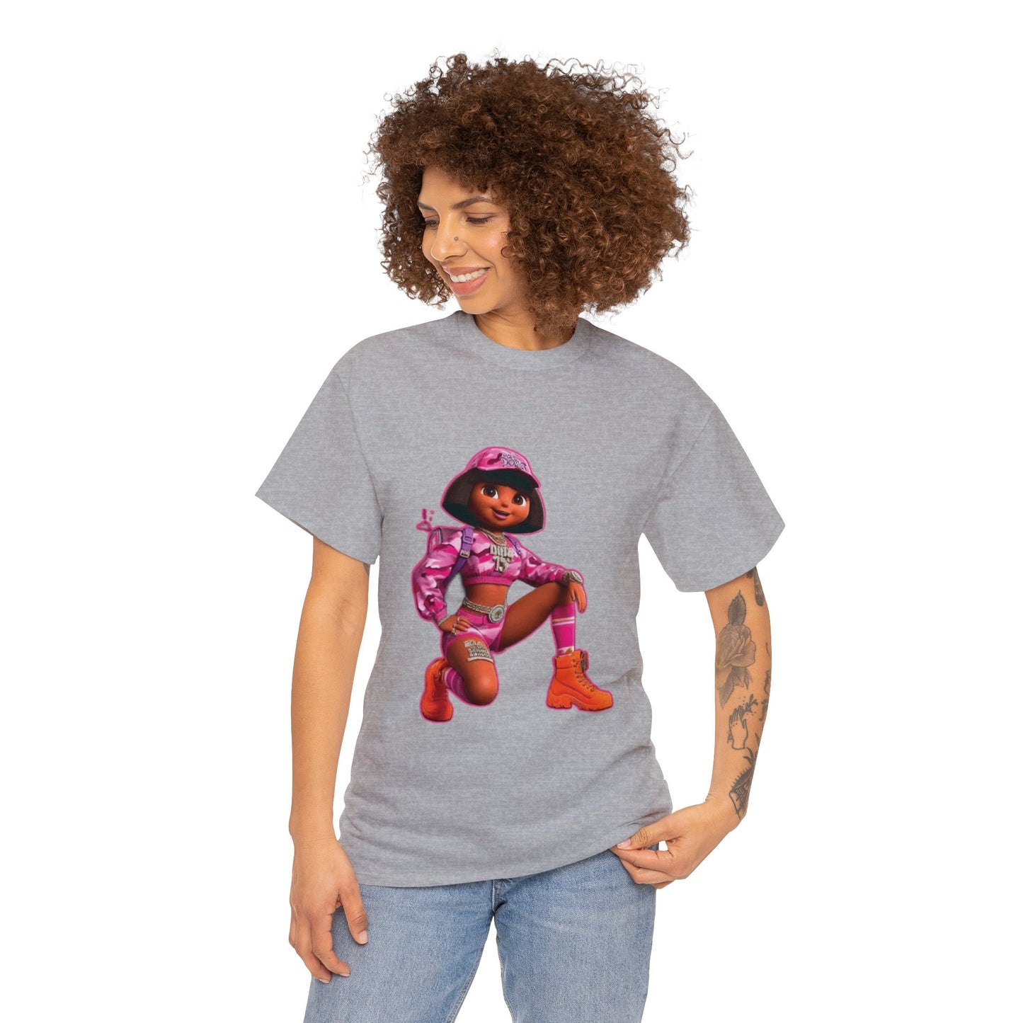 DORA MINAJ Unisex Heavy Cotton Tee