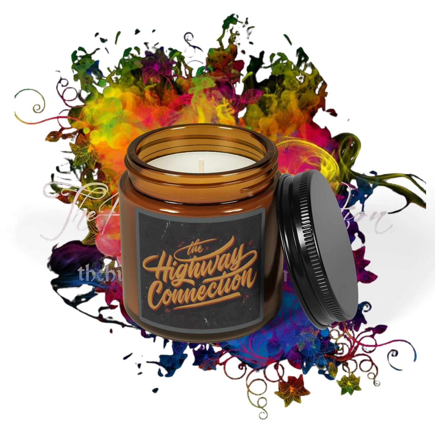 The Highway Connection Scented Soy Candle (Multi-Size, Amber Jar)